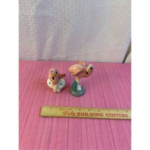 Flamingos little statues by Erika K970 Made in Japan